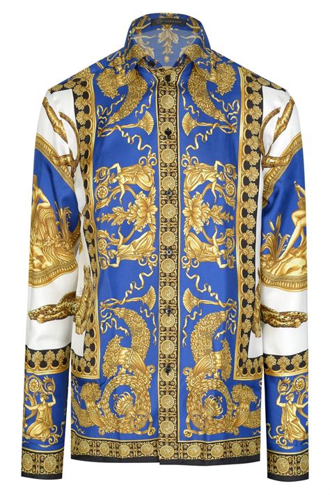 versace style shirt big and tall|authentic versace shirts.